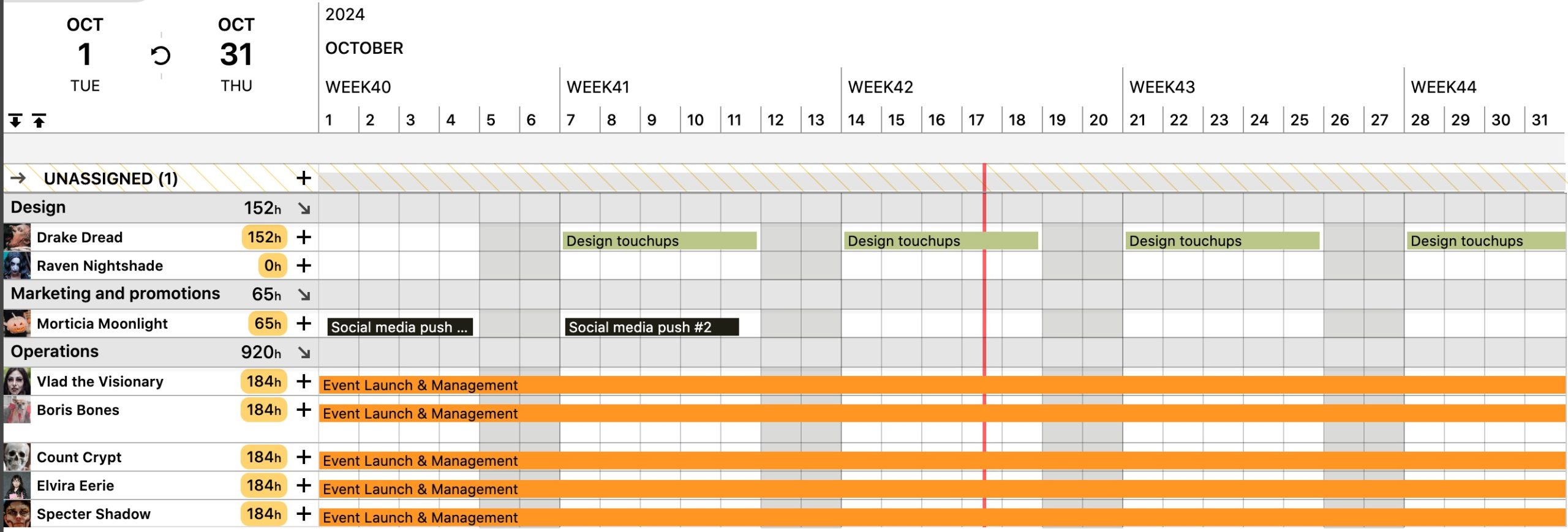 Add last minute changes to the schedule and keep your Halloween event on track for success. 